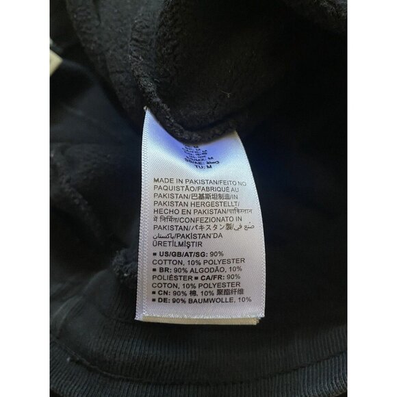 Goodthreads Men's Washed Fleece Jogger Heavyweight Sweatpants - Black - Medium - Picture 4 of 5